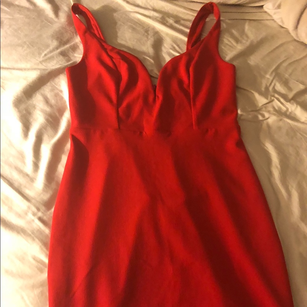 Express classy and sexy red dress